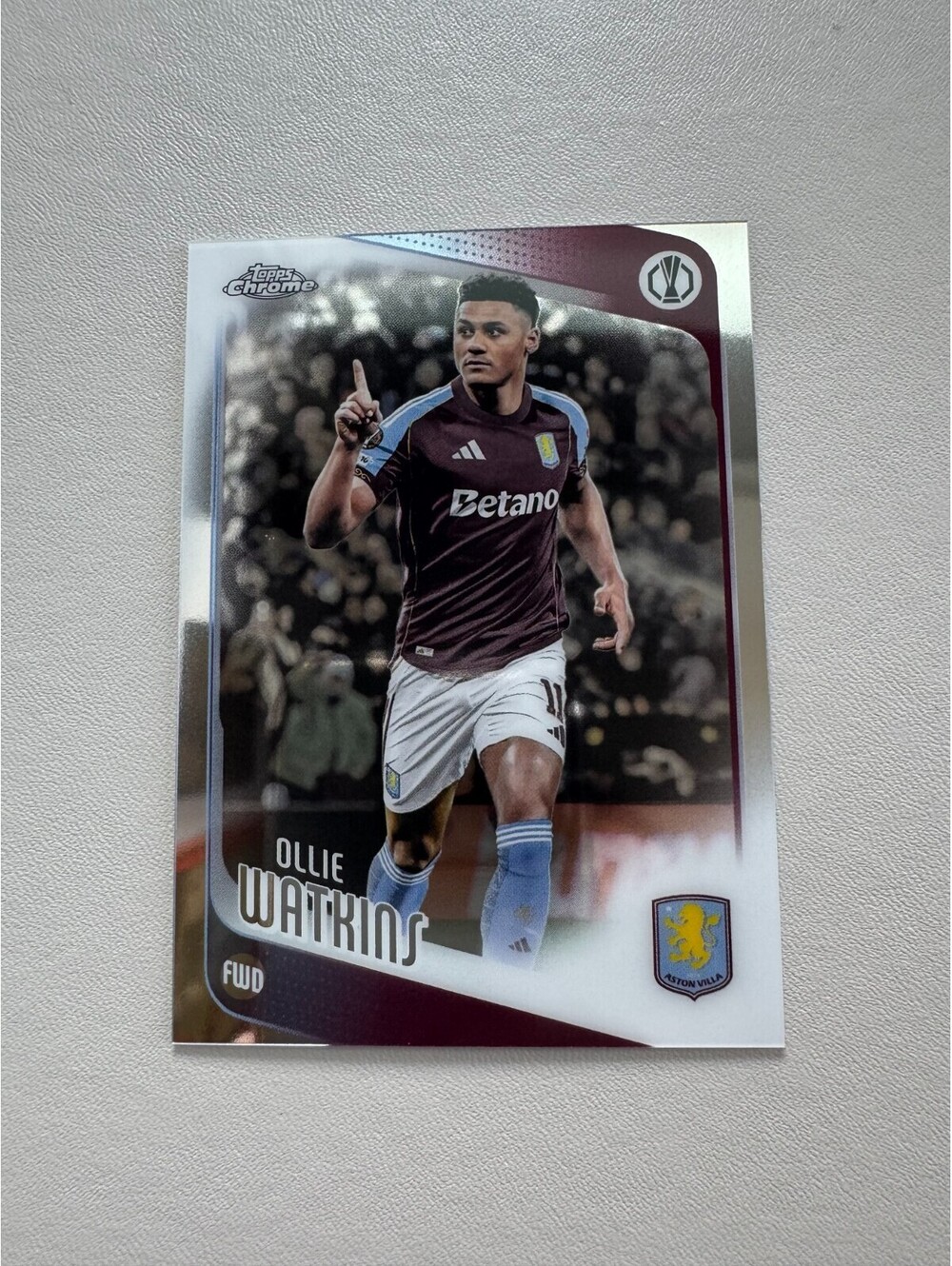 Topps Chrome 2026 UEFA Europa League Ollie Watkins Aston Villa Refractor #124 NM